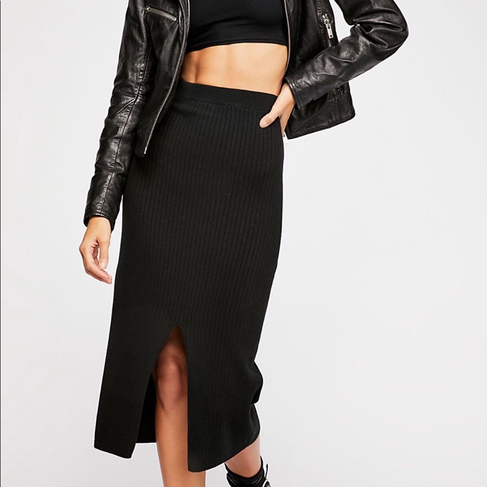 NWT Free People Skyline Midi skirt S